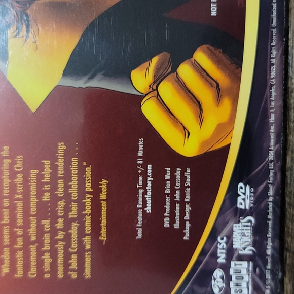 NWT DVD sealed Marvel Knights astonishing X-Men torn animation rare sealed new - Picture 5 of 7